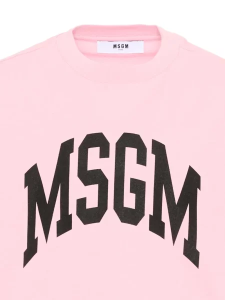 Koszulka dziecięca Msgm różowa