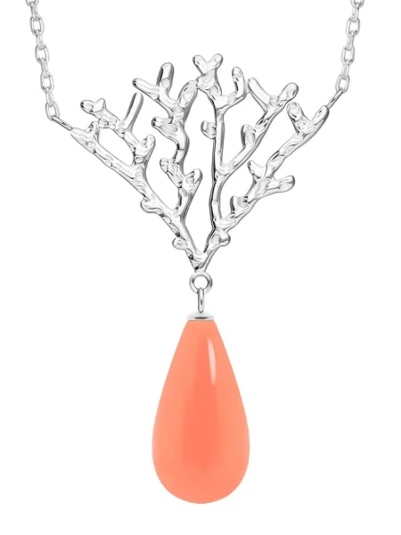 Posrebrena ogrlica Lilou