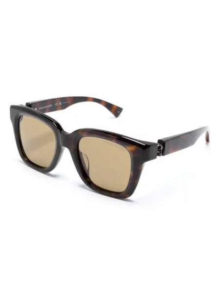 Saulės akiniai Alexander Mcqueen Eyewear ruda