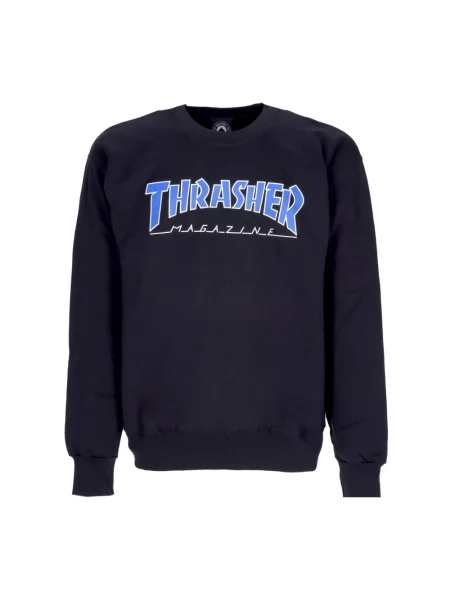Bluza Thrasher w paski z długim rękawem z paskiem niebieska