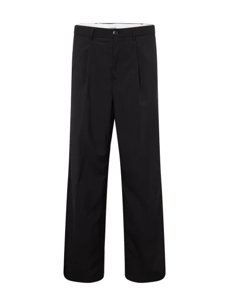 WEEKDAY Pantaloni cutați Uno' negru