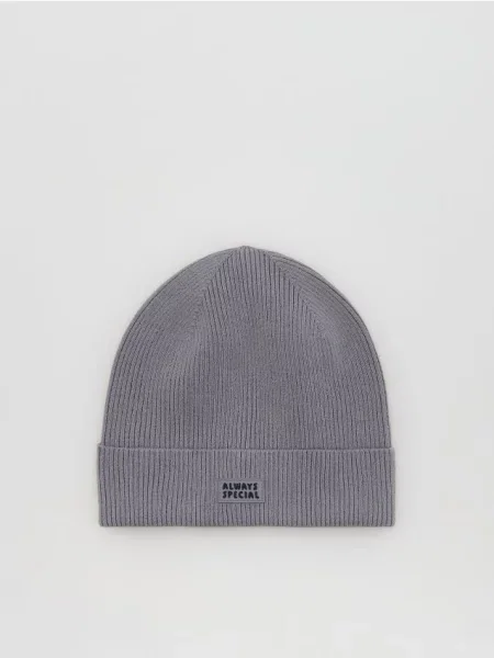 Reserved Șapcă cu emblemă gri-închis gri