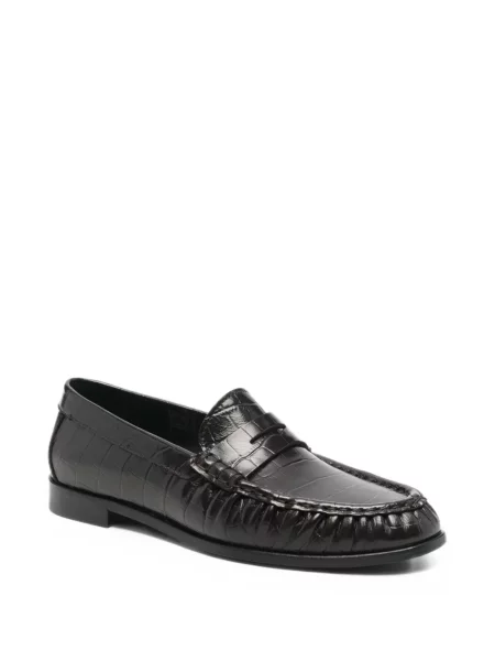 Pantofi loafer Poeve din piele maro