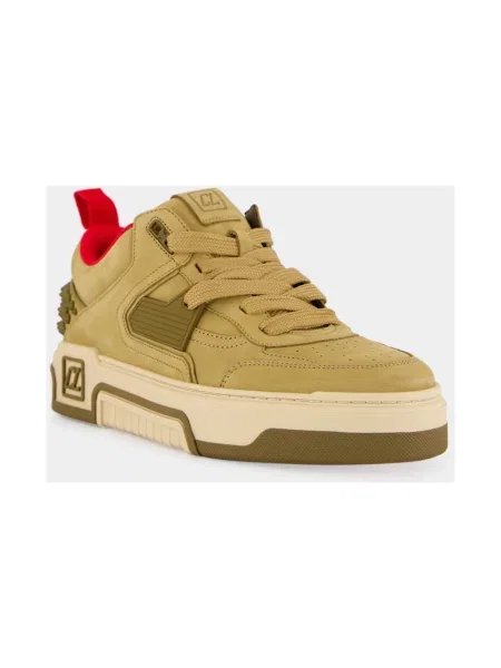 Sneakersy Christian Louboutin skórzane brązowe