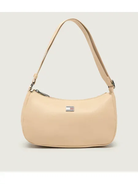 Tommy Jeans Táska Tjw Daily Elevated Shoulder Bag Világos bézs