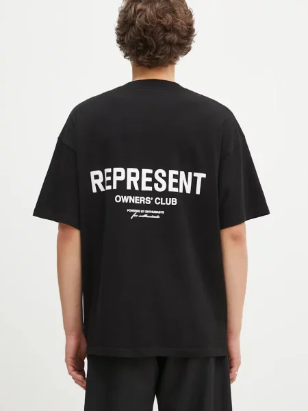 Represent tricou din Represent Owners Club barbati cu imprimeu negru