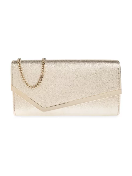 Kopertówka Jimmy Choo skórzana szara