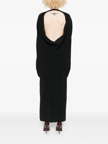 Rochie midi Alberta Ferretti până la genunchi de costum negru