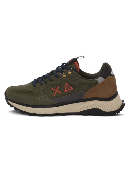 Pantofi Sun68 verde