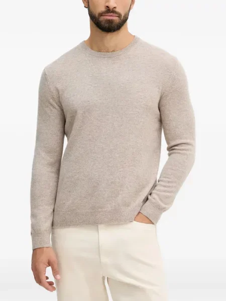 Lung pulover Benetton cu decolteu rotund