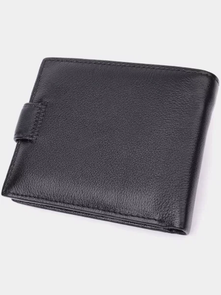 Кожаный кошелек St Leather Accessories черный
