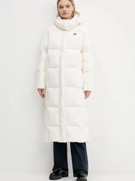 Tommy Jeans geacă de puf bej