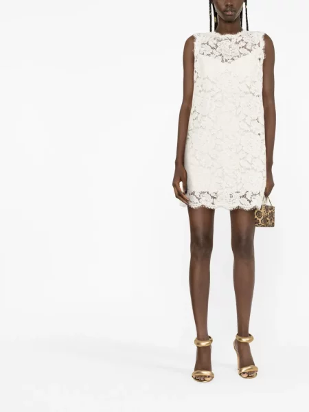 Nėriniuota suknelė be rankovių Dolce & Gabbana be rankovių