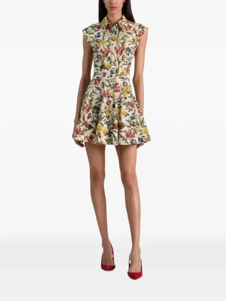 Rochie tip cămașă Alice + Olivia cu model floral cu imagine