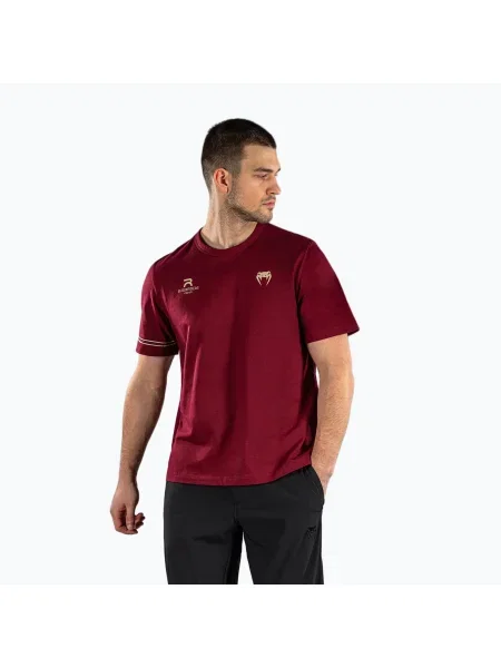 Мъжка тениска Венум х Райадамнерн бургунду винено червено