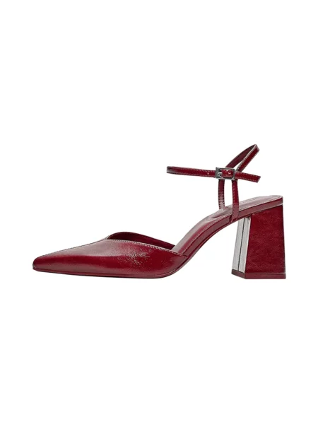 Bershka Pumps bordeaux roșu