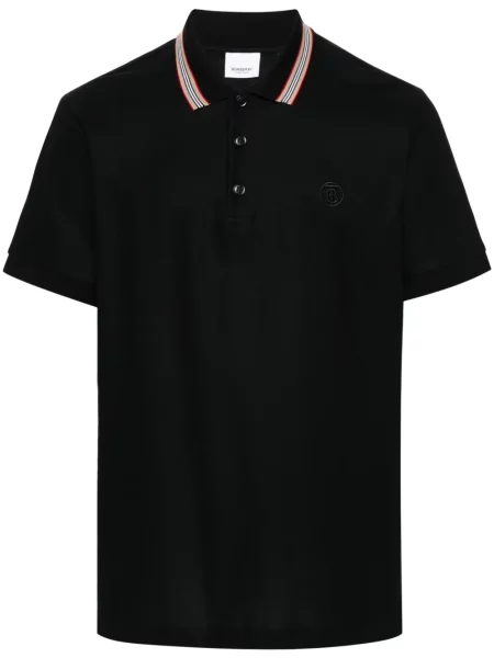 Polo Burberry cu dungi negru