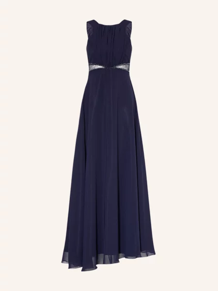 G.O.L. Finest Collection Večerní Šaty S Ozdobnými Kamínky tmavě modrá