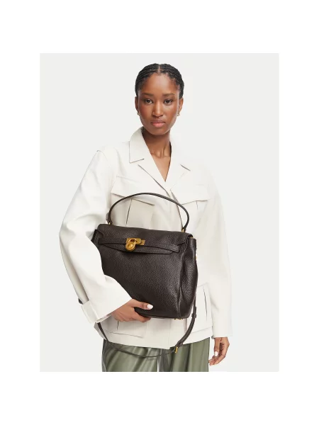 Torbica MICHAEL Michael Kors Hamilton Tamno smeđa