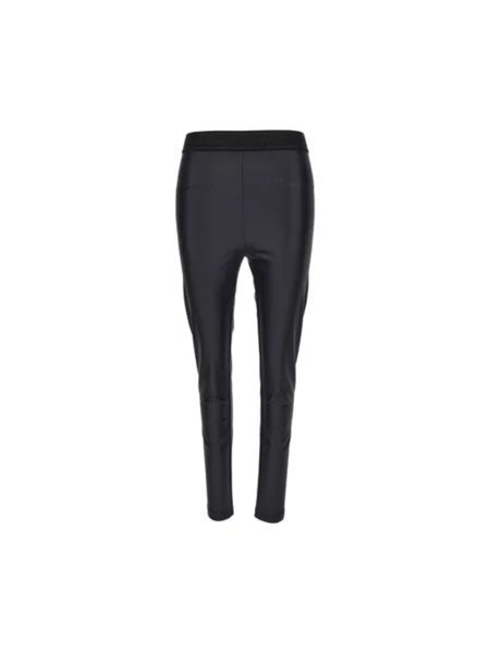 Spodnie Versace Jeans Couture skórzane czarne