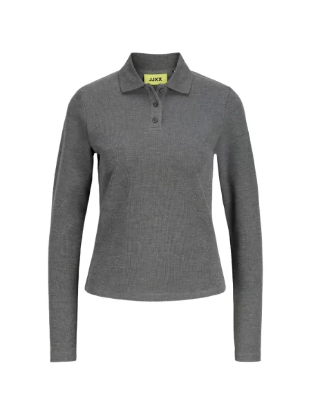 Lung tricou polo Jjxx gri
