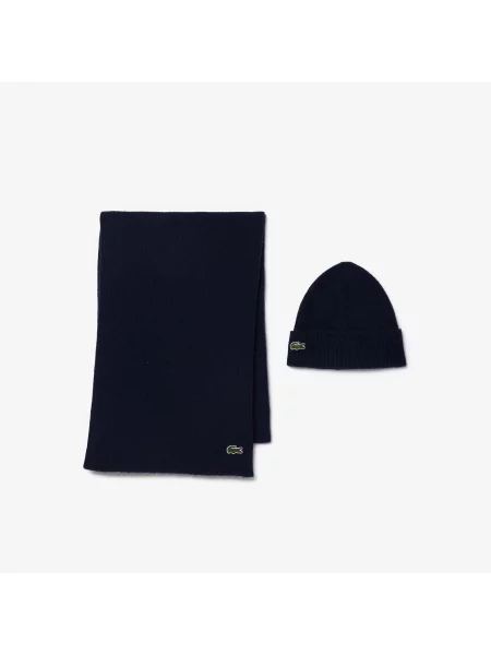 Шапка Lacoste синя