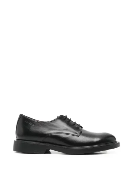 Pantofi loafer Wonders cu șireturi din piele negru