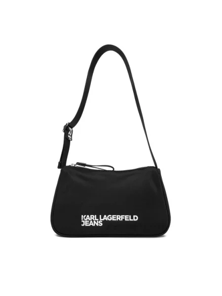 KARL LAGERFELD JEANS Rankinė ant peties / balta juoda