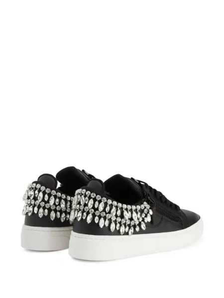 Sneakerși Giuseppe Zanotti de cristal negru