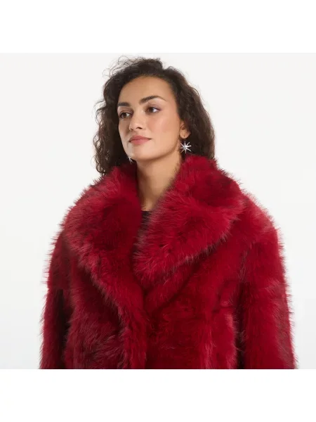 Παλτό Desigual Crudelia Coat Red S κόκκινο