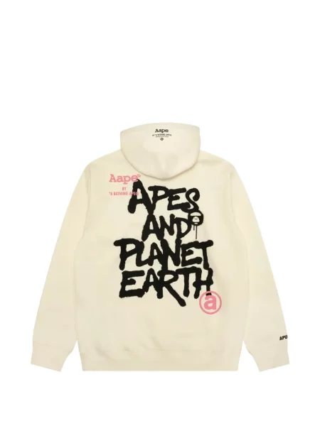 Hanorac cu glugă Aape By A Bathing Ape cu imagine cu cordon