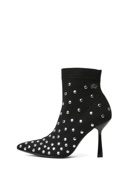 Škornji KARL LAGERFELD črna