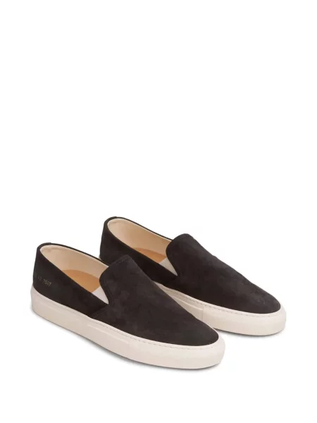 Sneakerși Common Projects din piele de căprioară slip-on negru
