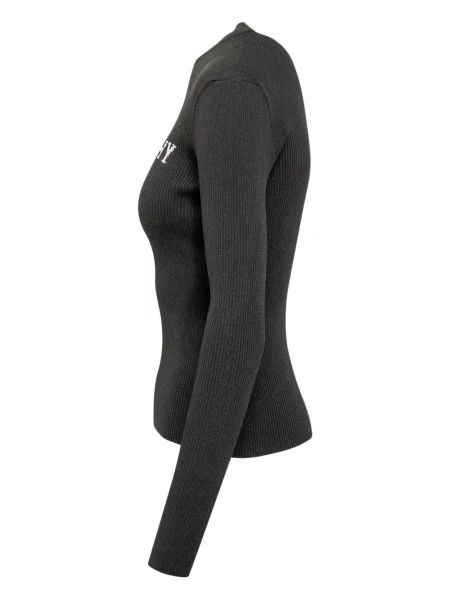 Top Givenchy żakardowy prążkowany czarny