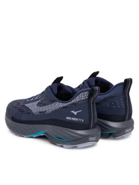 Pánske bežecké topánky Mizuno Wave Rider TT 3 odyssey gray/blue granite/capribreeze čierna