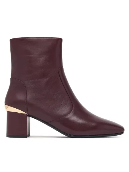Členková obuv LOVE MOSCHINO Bordová