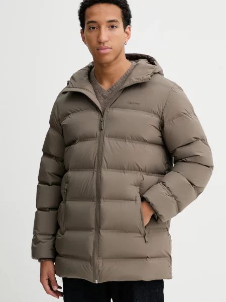 Calvin Klein geacă de puf maro