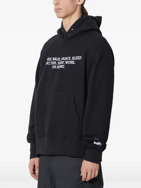 Суичър с качулка Engineered Garments черно