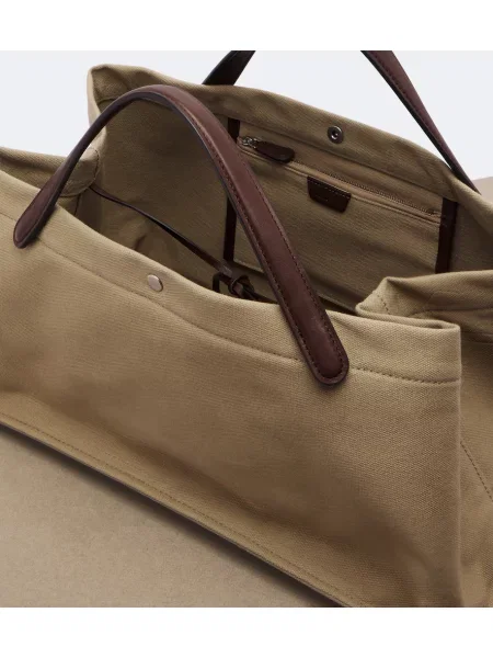 Vászon shopper táska The Row bézs