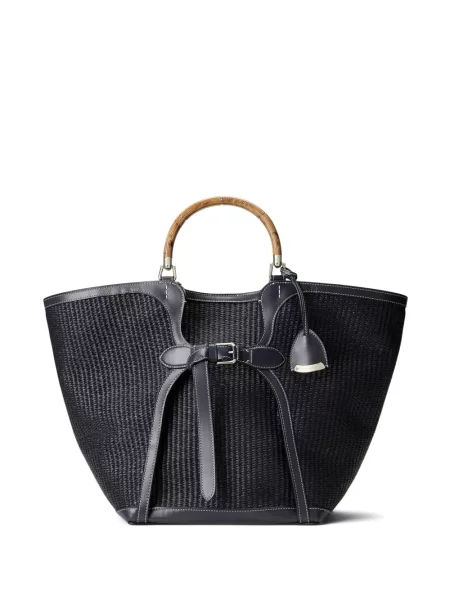 Lemn geantă Ralph Lauren Collection țesută albastru