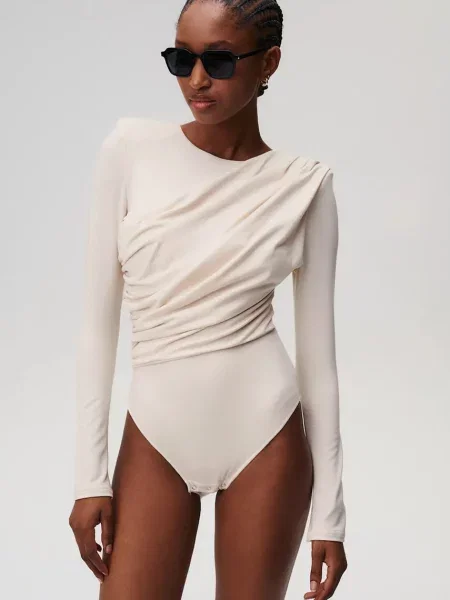 Undress Code body z lyocellu American Beauty Bodysuit Classic beżowy
