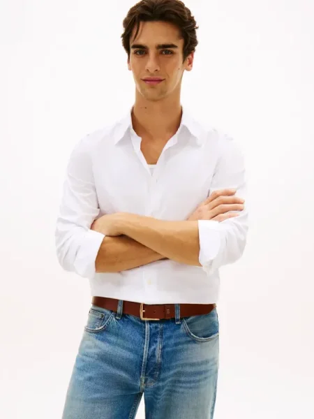 Tommy Hilfiger Cămașă FLEX COLLAR alb
