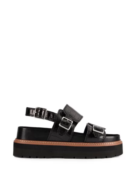 Sandale Clarks Originals cu platformă negru