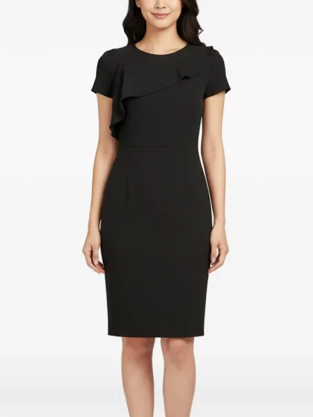 Rochie mini Maje cu volane negru