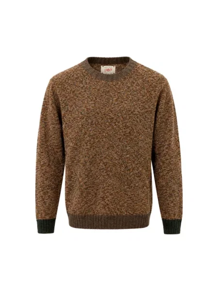 Sweter Bob wełniany brązowy