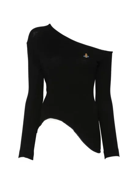 Top Vivienne Westwood cu un umăr gol negru