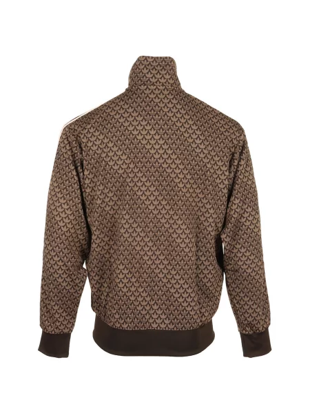 Mikina adidas Firebird Loose Monogram Track Top Aurora Coffee/ Earth Strata/ Sandy Pink XL hnědá