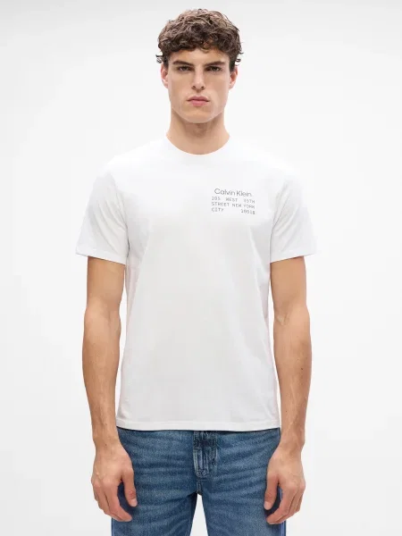 Calvin Klein Jeans Tricou negru alb