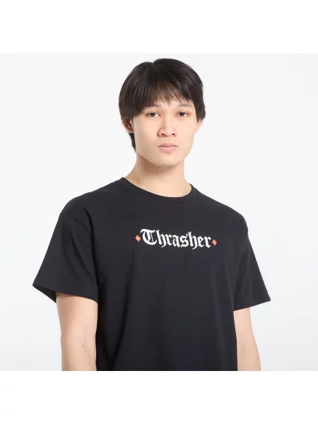 Póló Thrasher x Spitfire The End Oath T-Shirt Black XL fekete