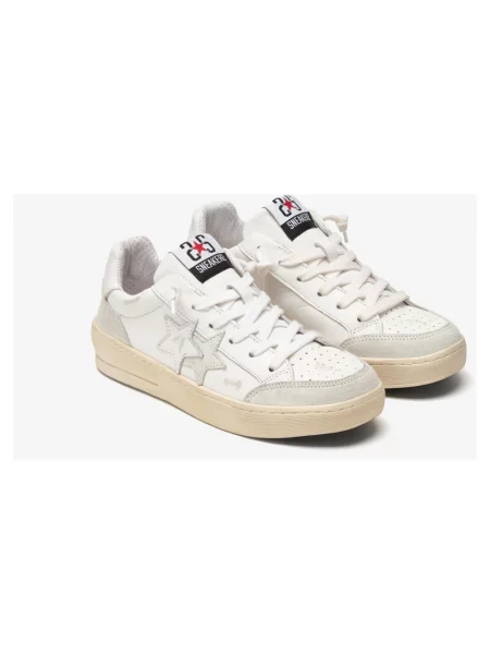 Sneakersy 2star skórzane białe